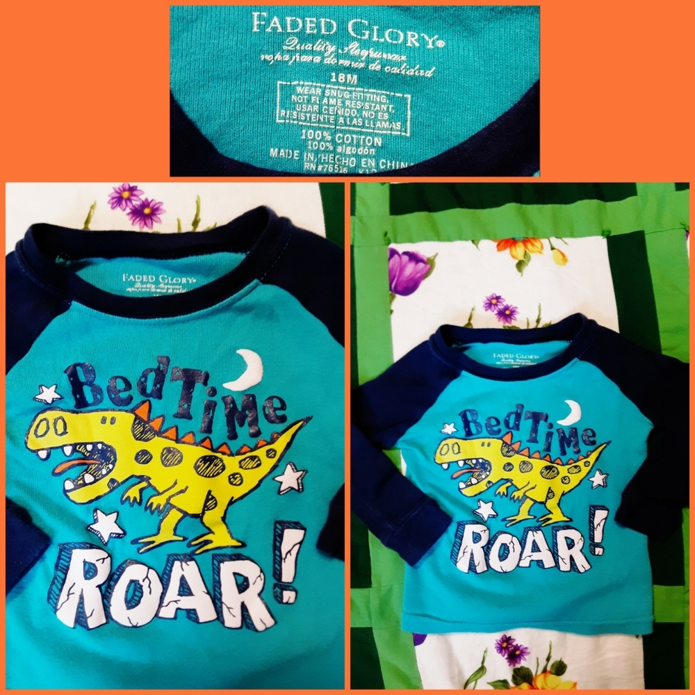 18 Month Dinosaur PJ Top